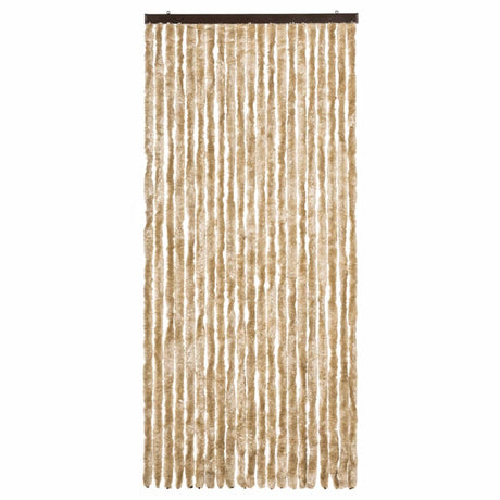 Vidaxl vliegengordijn 90x220 cm chenille beige
