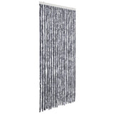 Vidaxl muha zavesa 56x185 cm Chenille Silver Colorled