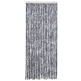 Vidaxl muha zavesa 56x185 cm Chenille Silver Colorled