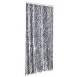 Vidaxl Fly Curtain 100x220 cm Chenille sølvfarget