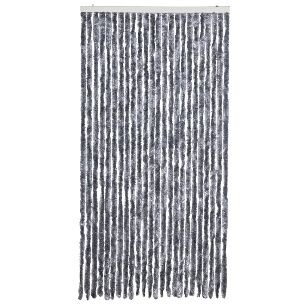 Vidaxl Fly Curtain 100x220 cm Chenille sølvfarget