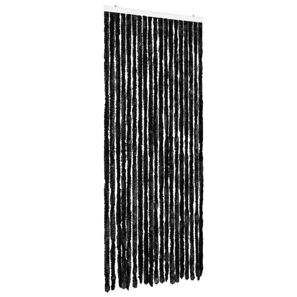 Vidaxl Fly Curtain 56x185 cm Chenille Anthracite