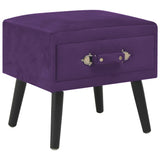 Vidaxl nachtkastjes 2 st 40x35x40 cm fluweel donkerpaars
