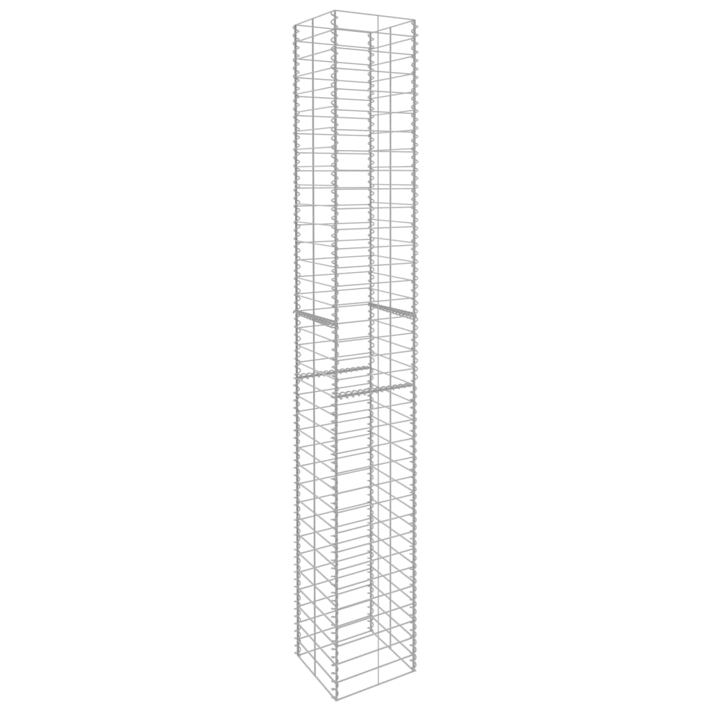 VidaXL Schans baskets 3 st 25x25x197 cm galvanized steel