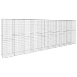 Muro de Vidaxl Schanskorf con tapa 600x50x200 cm de acero galvanizado