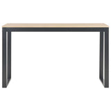 Vidaxl computerbureau 120x60x70 cm zwart en eikenkleurig