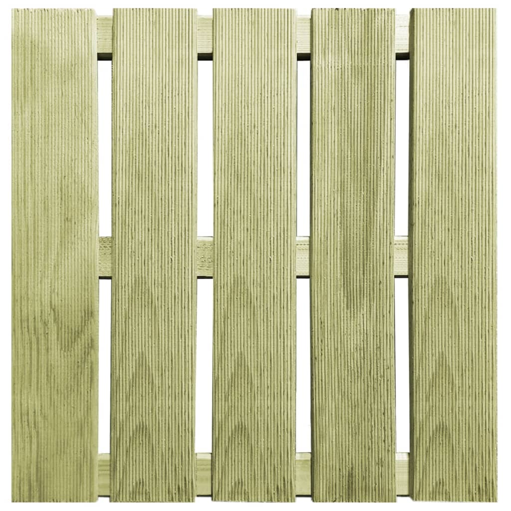 Vidaxl 12 St Terrace Tiles 50x50 cm de madera verde