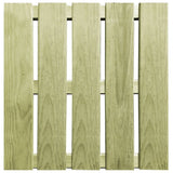 Vidaxl 12 St Terrace Tiles 50x50 cm de madera verde