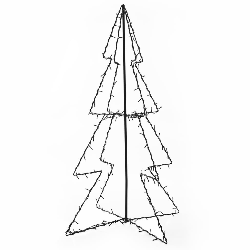 Vidaxl kegelkerstboom 160 diod LED wewnątrz i na zewnątrz 78x120 cm