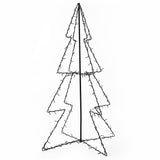 Vidaxl Kegelkerstboom 160 LED -er i og utenfor 78x120 cm