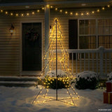 Vidaxl kegelkerstboom 240 led's binnen en buiten 115x150 cm