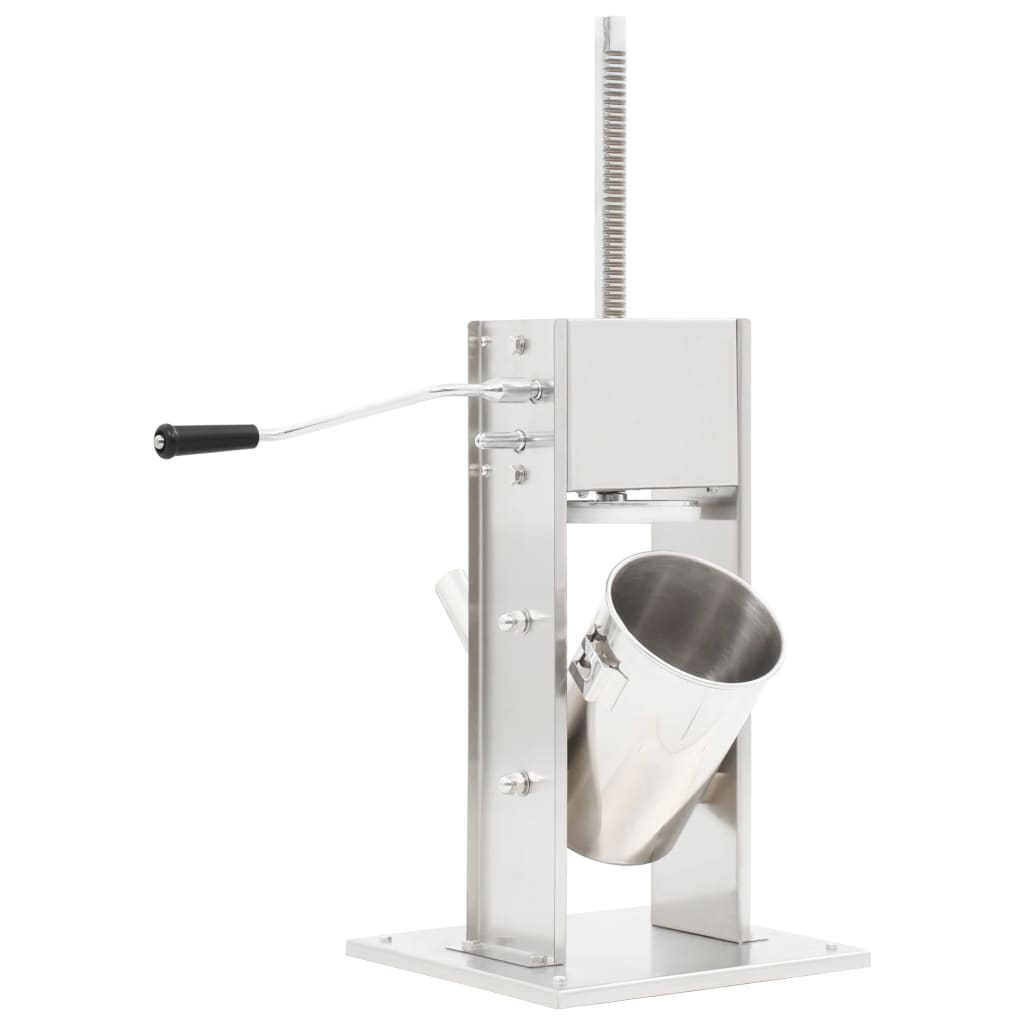 Vidaxl Wurstfüllhandbuch 3 l Edelstahl Silberfarbe