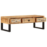 Vidaxl salontafel 110x50x38 cm massief mangohout