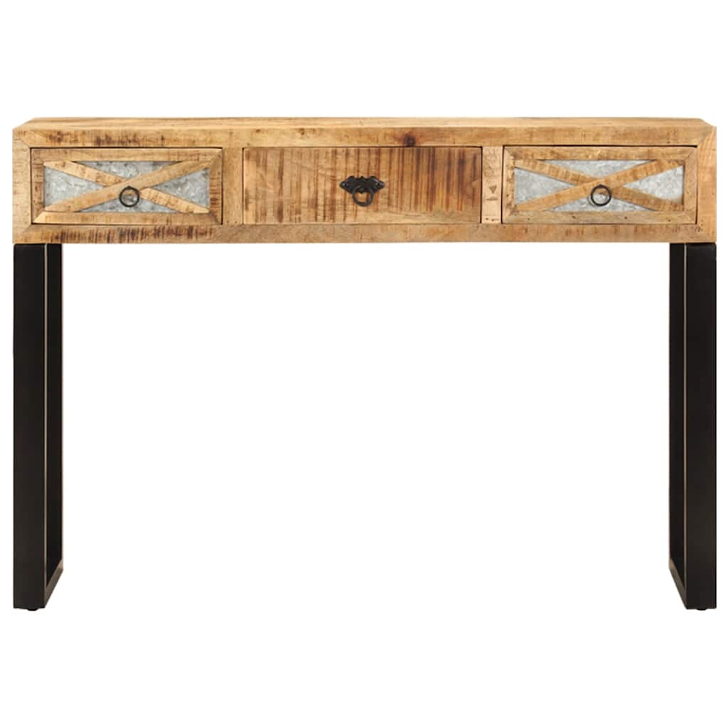 Vidaxl wandtafel 110x30x76 cm massief mangohout