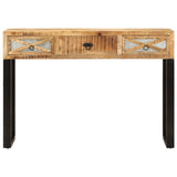 Vidaxl wandtafel 110x30x76 cm massief mangohout