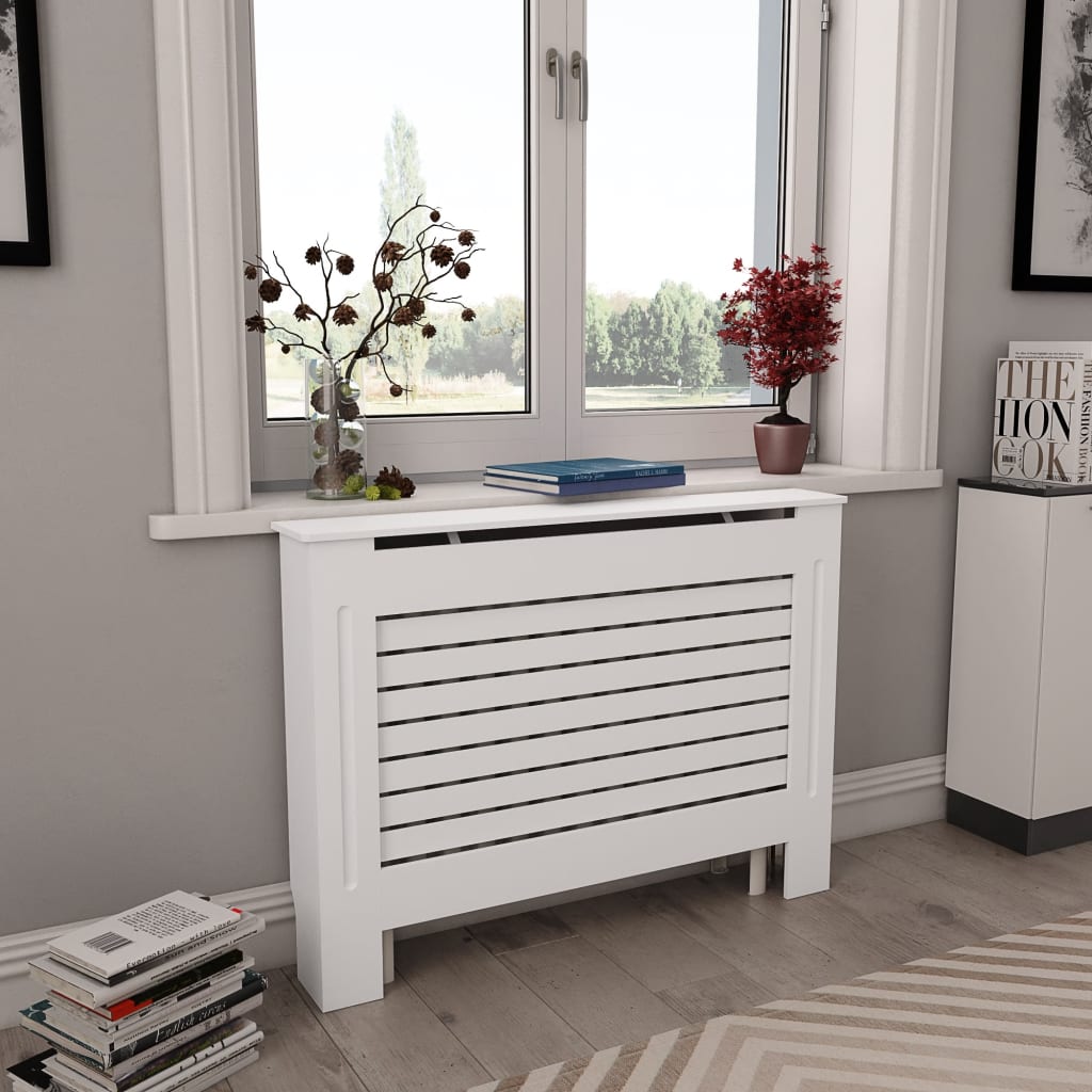 Vidaxl Radiatorom Construction 112x19x81,5 cm MDF White