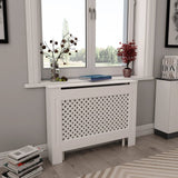 Vidaxl radiatorombouw 112x19x81,5 cm mdf wit