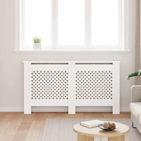 Vidaxl radiatorombouw 152x19x81,5 cm mdf wit
