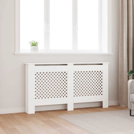 Vidaxl radiatorombouw 152x19x81,5 cm mdf wit