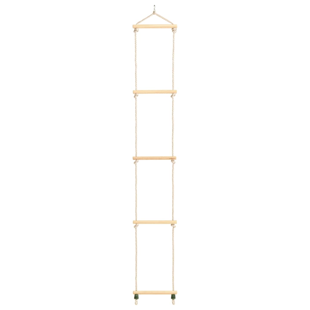 Vidaxl rope ladder 30x168 cm Solid wood and PE