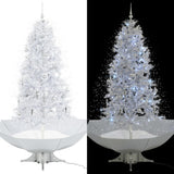 Vidaxl Christmas Tree Snowing med paraplyer 190 cm hvid