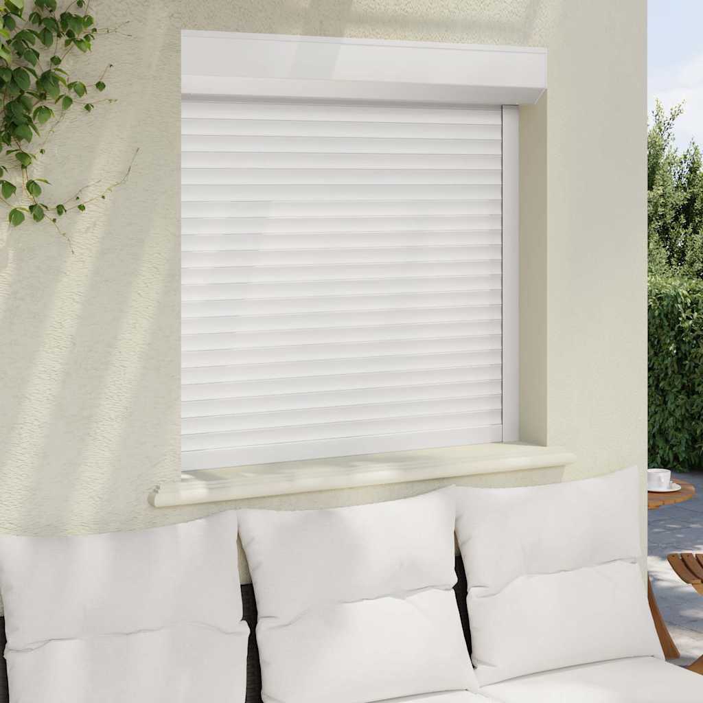 Vidaxl Roller Shutter 100x100 cm Aluminium Weiß