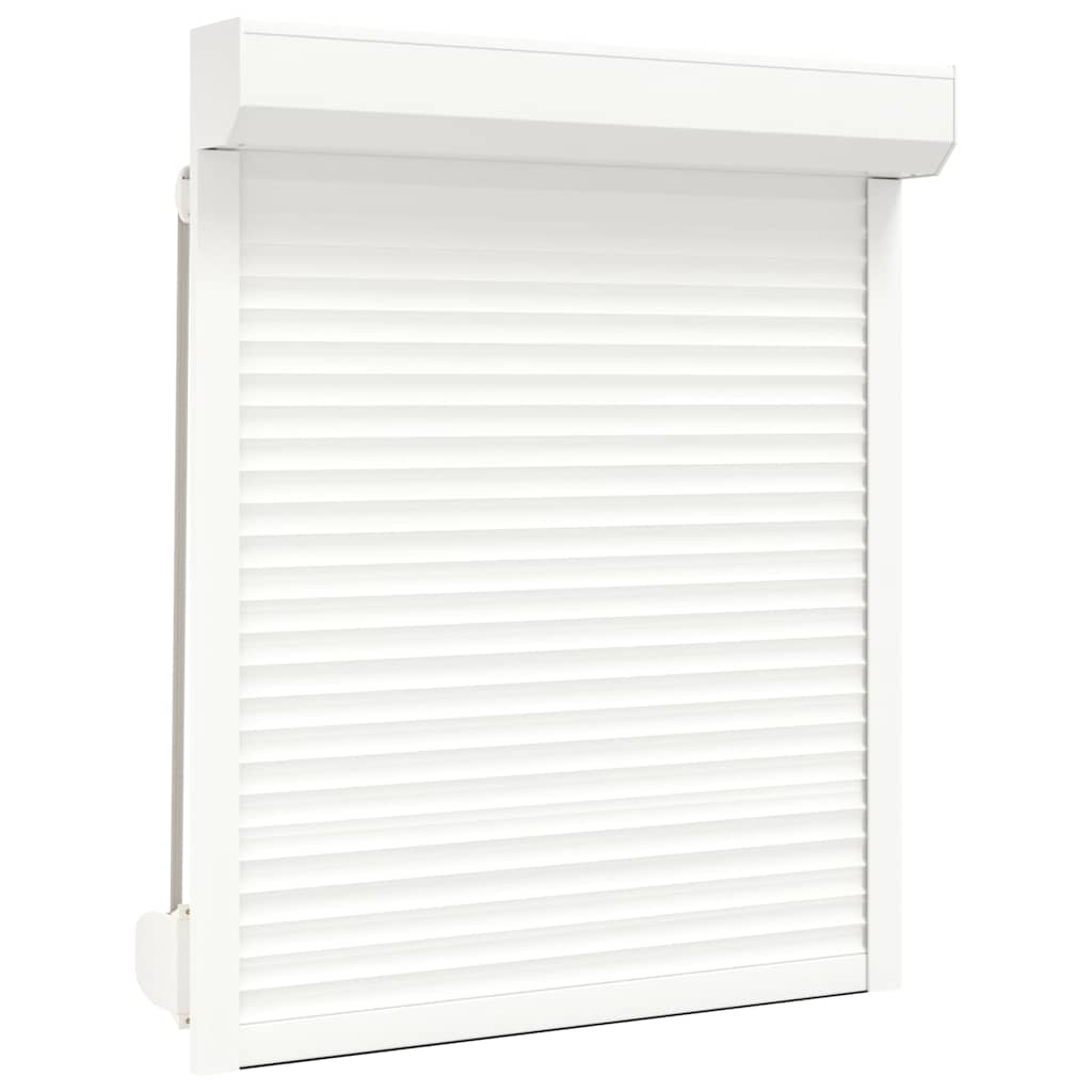 Shutter rullo Vidaxl 100x120 cm in alluminio bianco