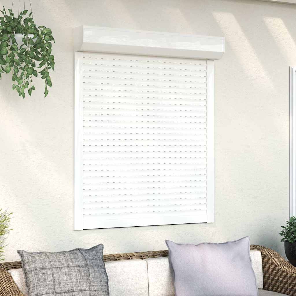 Vidaxl roller shutter 100x120 cm aluminum white