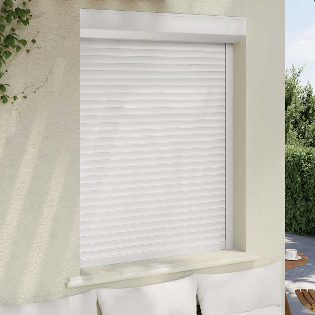 Vidaxl roller shutter 100x130 cm aluminum white