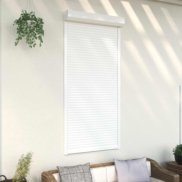 Vidaxl roljaloezie wit 100 x 210 cm aluminium en polyurethaan