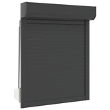 Vidaxl Roller Shutter 80x100 cm Aluminium -Anthrazitfarbe