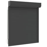 Vidaxl Roller Shutter 100x130 cm Aluminium -Anthrazit -ausgelöst