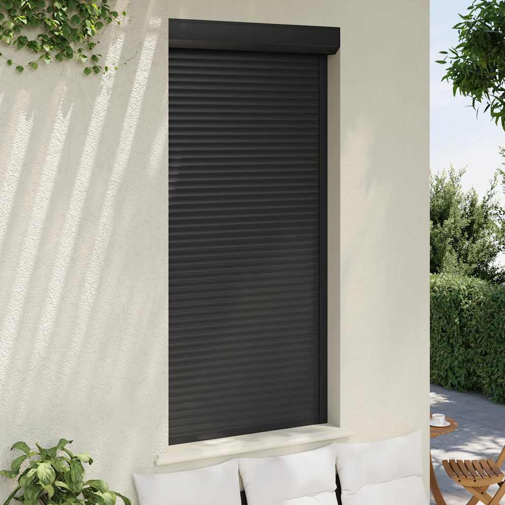 Vidaxl roller shutter 100x210 cm aluminum anthracite -colored