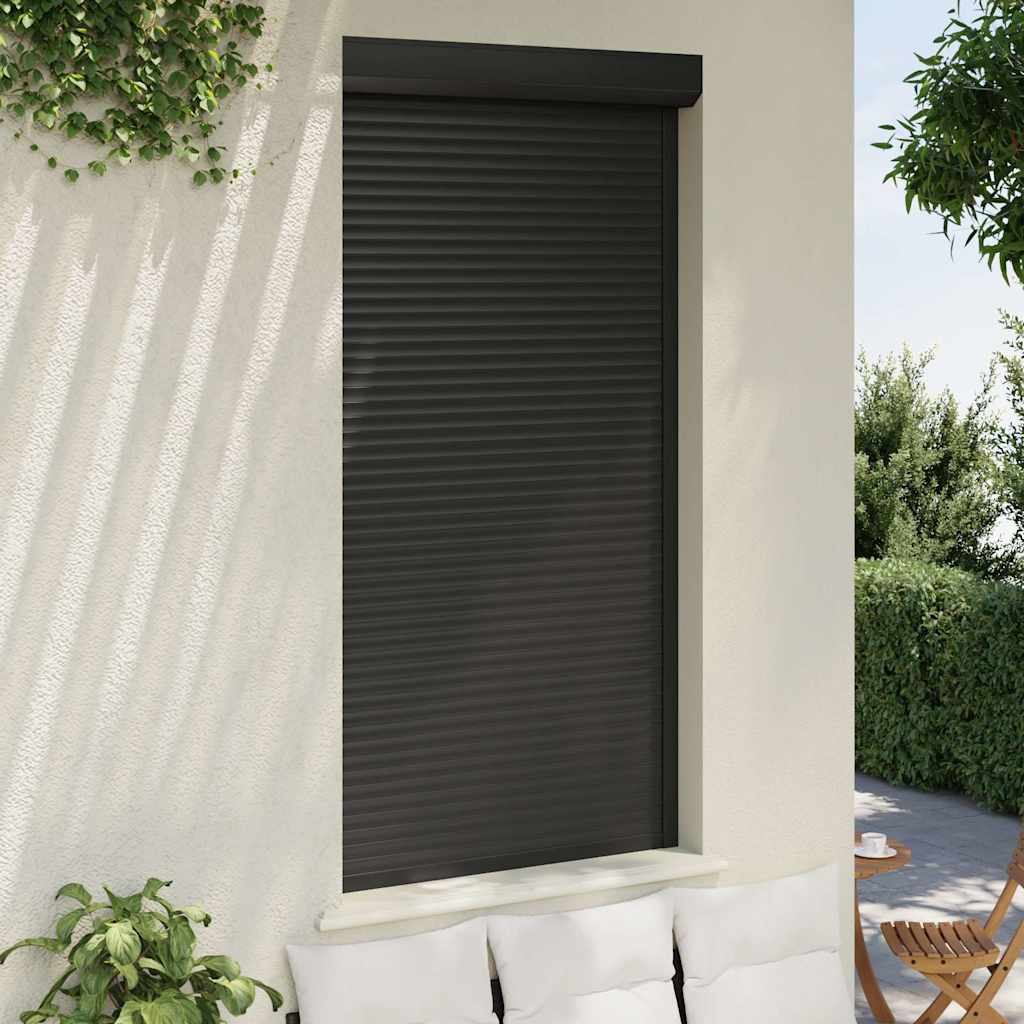 Vidaxl Roller Shutter 110x220 cm Aluminium -Anthrazitfarbe