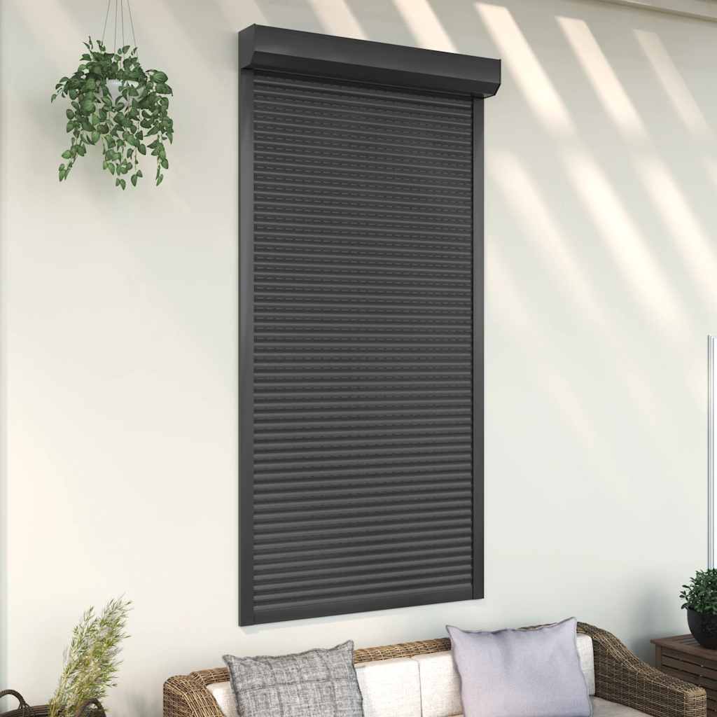 Vidaxl Roller Shutter 110x220 cm Aluminium Anthracit faarweg