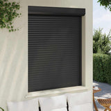 Vidaxl Roller Shutter 120x150 cm Aluminium -Anthrazit -ausgelöst