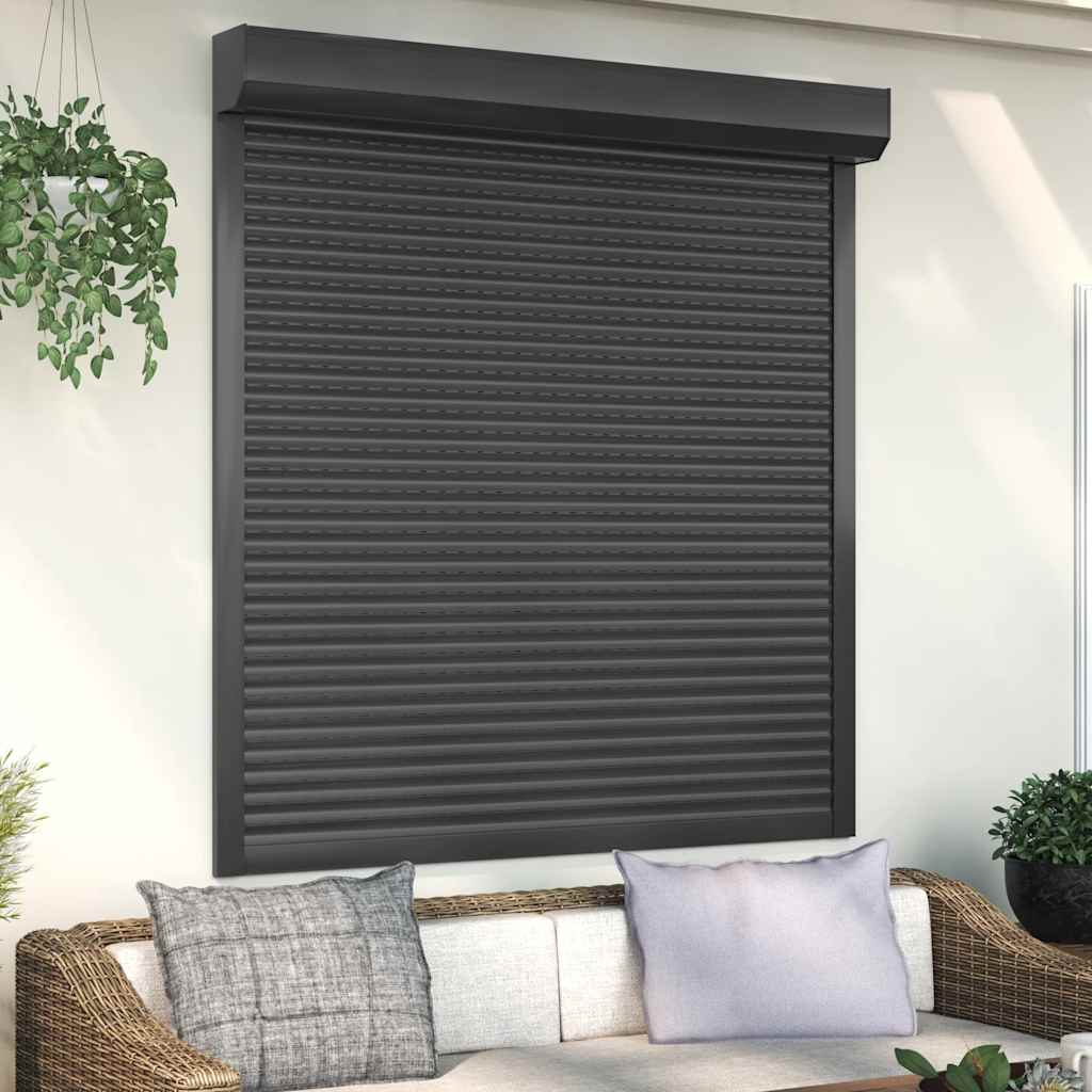 Vidaxl roller shutter 140x150 cm aluminum anthracite colored