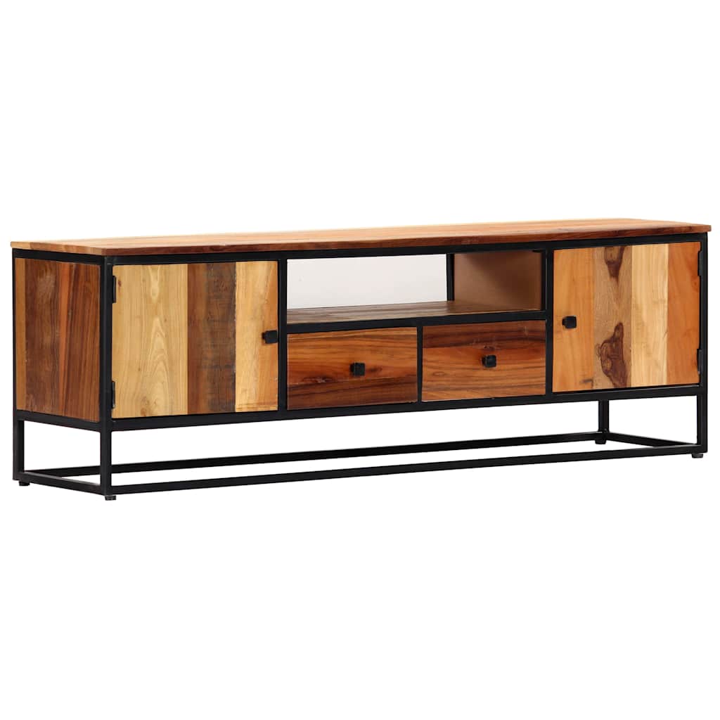Vidaxl tv-meubel 120x30x40 cm massief gerecycled hout en staal