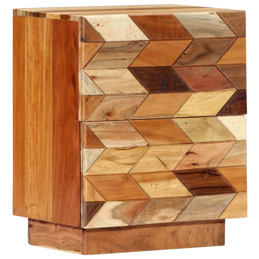 Vidaxl nachtkastje 40x30x50 cm massief gerecycled hout