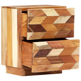 Vidaxl nachtkastje 40x30x50 cm massief gerecycled hout