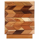 Vidaxl nachtkastje 40x30x50 cm massief gerecycled hout