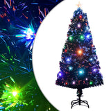 Arbre de Noël vidaxl avec LED et standard de fibre optique de 120 cm