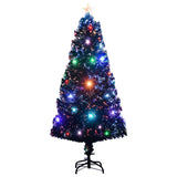 Arbre de Noël vidaxl avec LED et standard de fibre optique de 120 cm