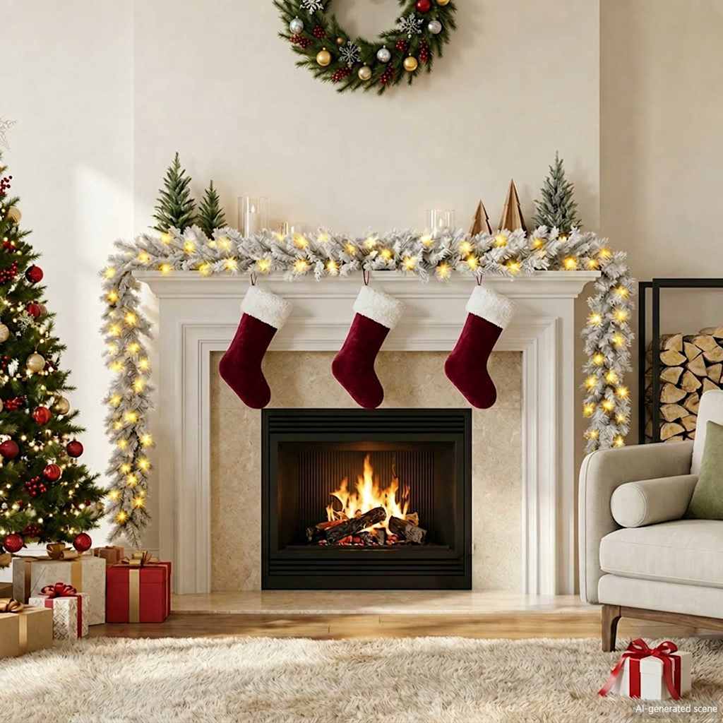 Vidaxl kerstslinger met led-lampjes 10 m wit