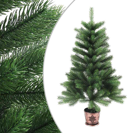 Vidaxl kunstkerstboom met levensechte naalden 90 cm groen