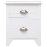 Vidaxl nachtkastje 38x28x45 cm paulowniahout wit