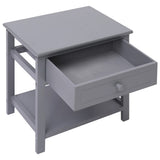 Vidaxl nachtkastje 2 st 40x29x42 cm paulowniahout grijs