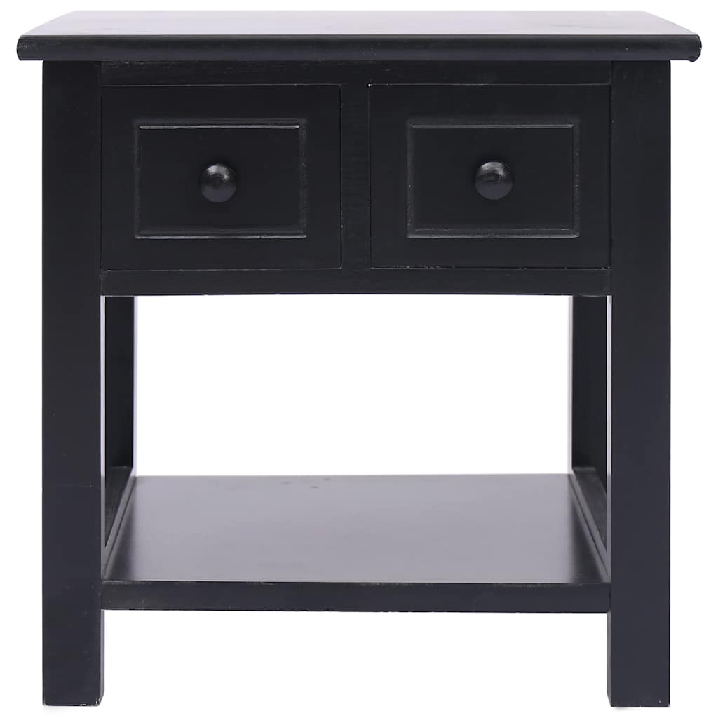 Vidaxl bijzettafel 40x40x40 cm paulowniahout zwart
