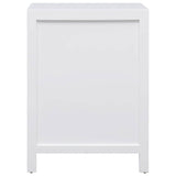 Vidaxl nachtkastje 38x28x52 cm paulowniahout wit