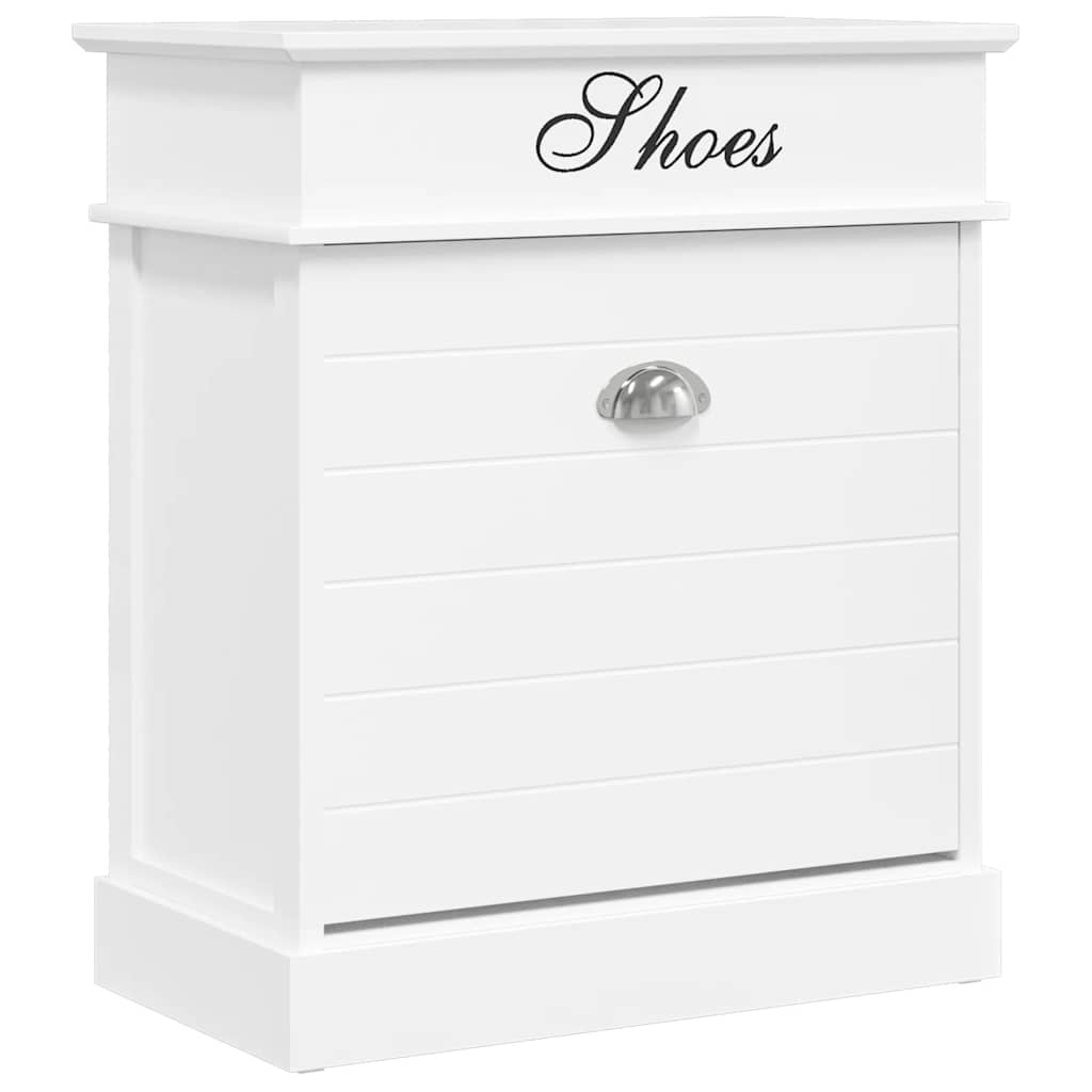 Vidaxl schoenenkast 50x28x58 cm paulowniahout wit